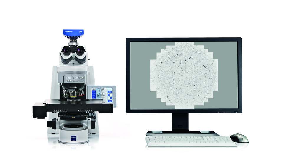 AxioImager2 Particle Analyzer Axiocam Mrc system.