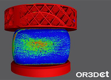 OR3D performs 4D CT scan of compressed stress ball.