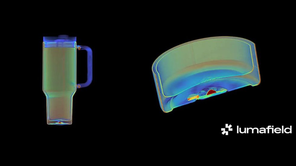 Lumafield CT scans a Stanley Quencher cup.