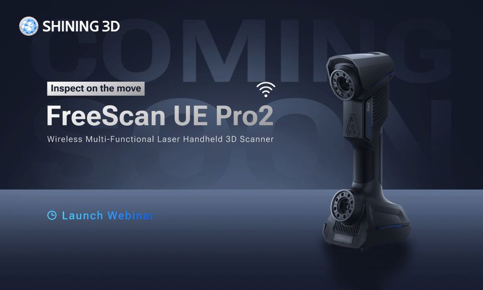 SHINING 3D's new FreeScan UE Pro2.