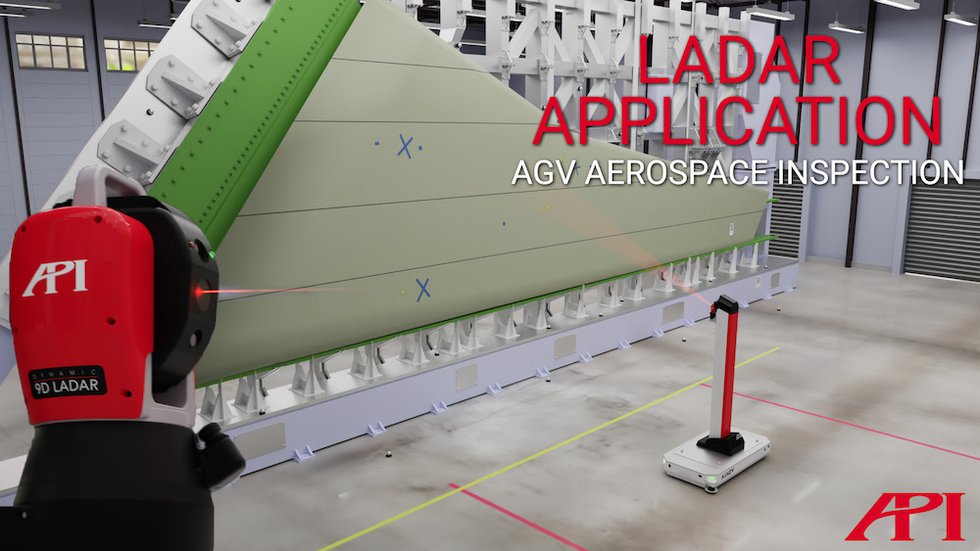 API 9D LADAR for aerospace manufacturing inspections